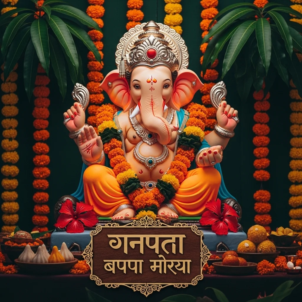 Hindi Ganpati Captions for Instagram