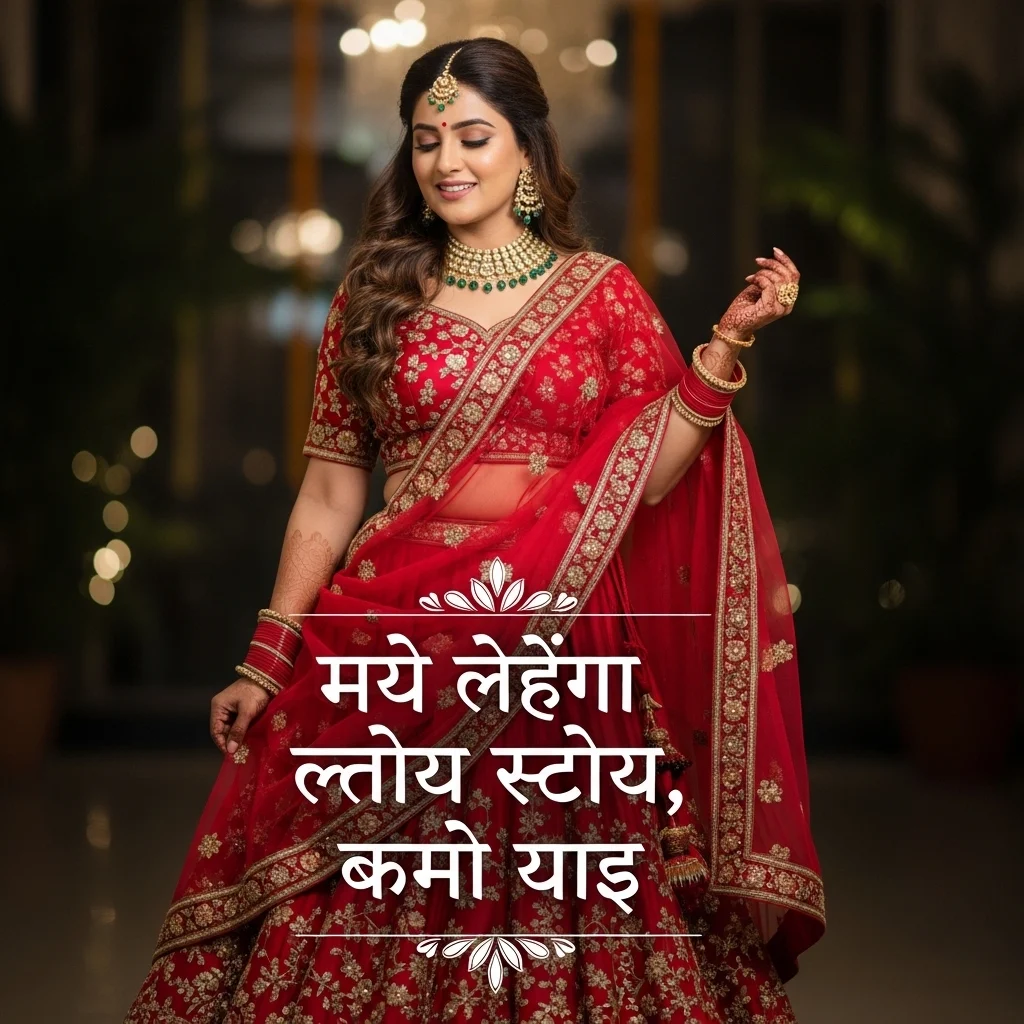Hindi Lehenga Captions for Instagram