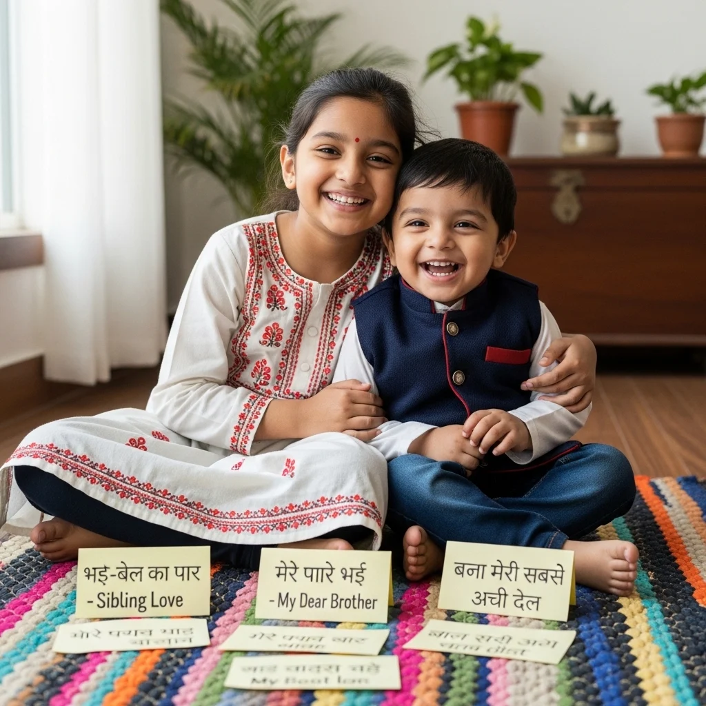 Hindi Siblings Captions