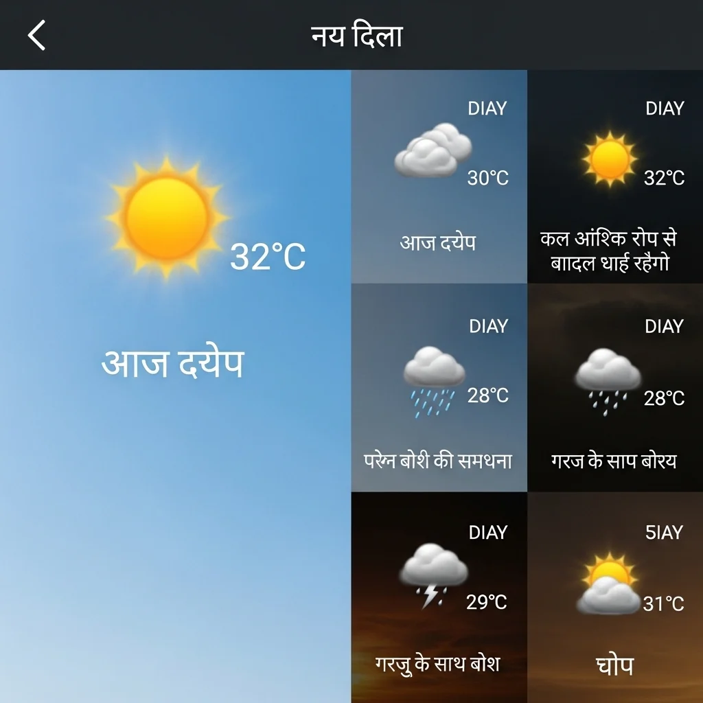 Hindi Weather Captions