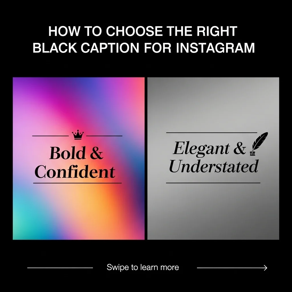 How to Choose the Right Black Caption for Instagram