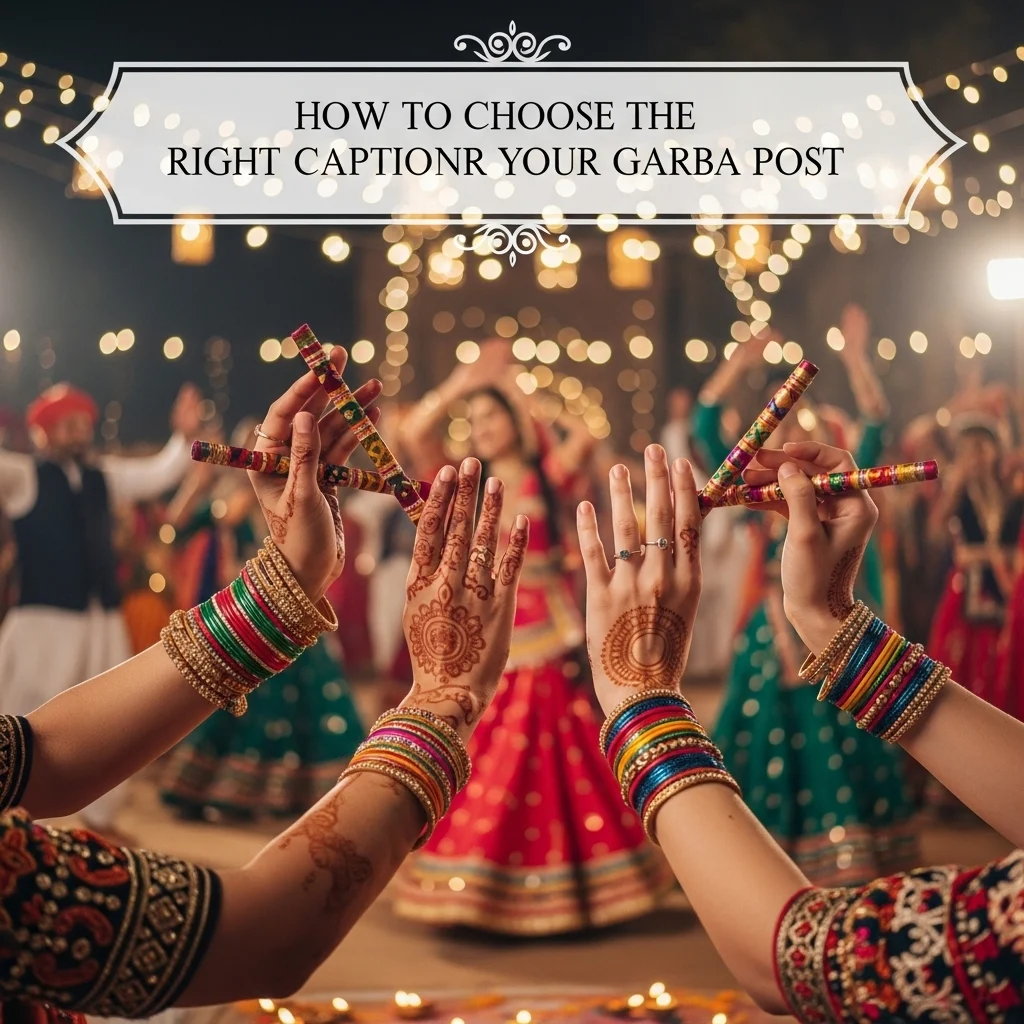 How to Choose the Right Caption for Your Garba Post