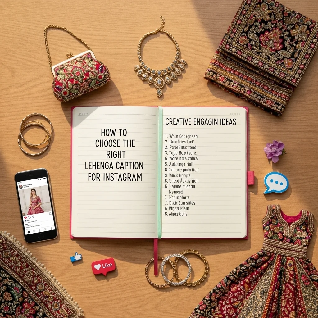 How to Choose the Right Lehenga Caption for Instagram