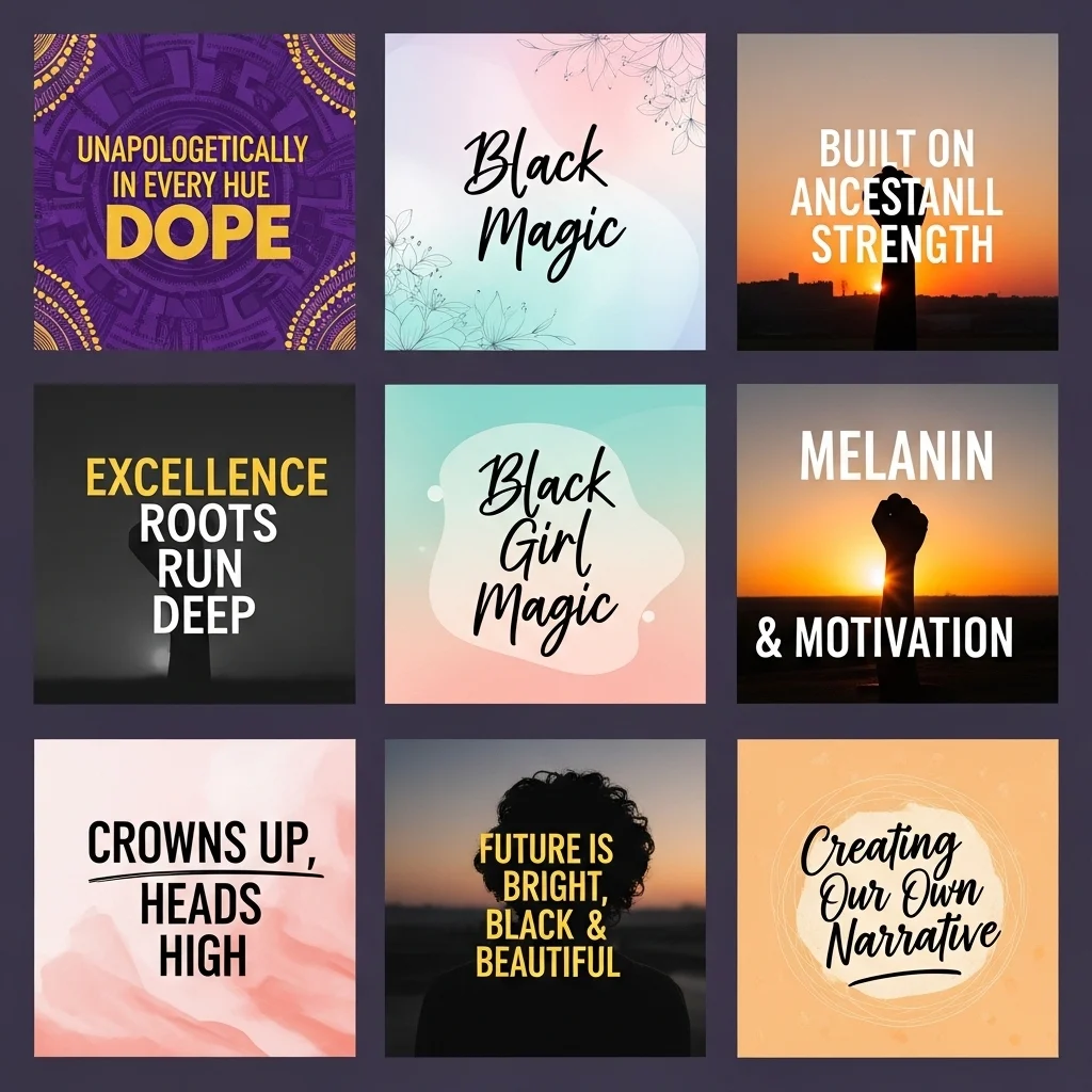 Inspirational Black Captions for Instagram