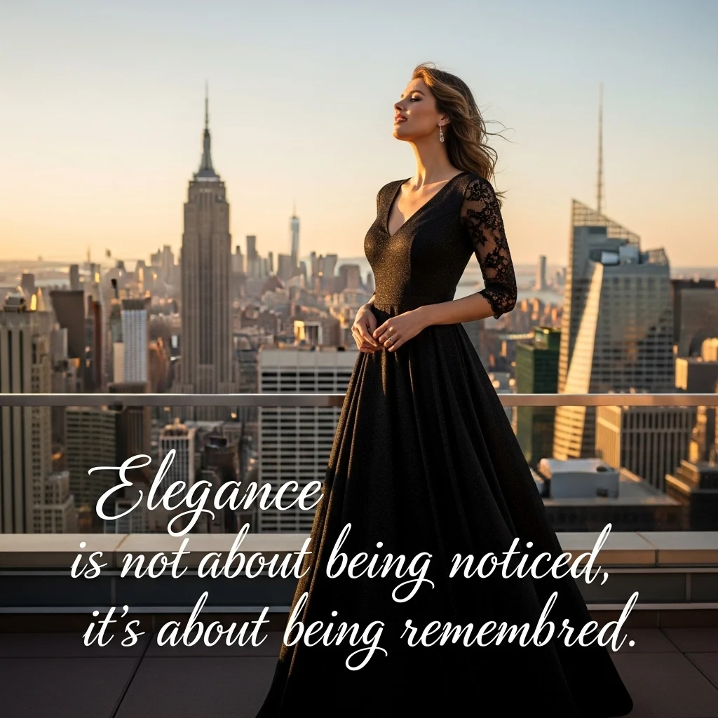 Inspirational Black Dress Captions