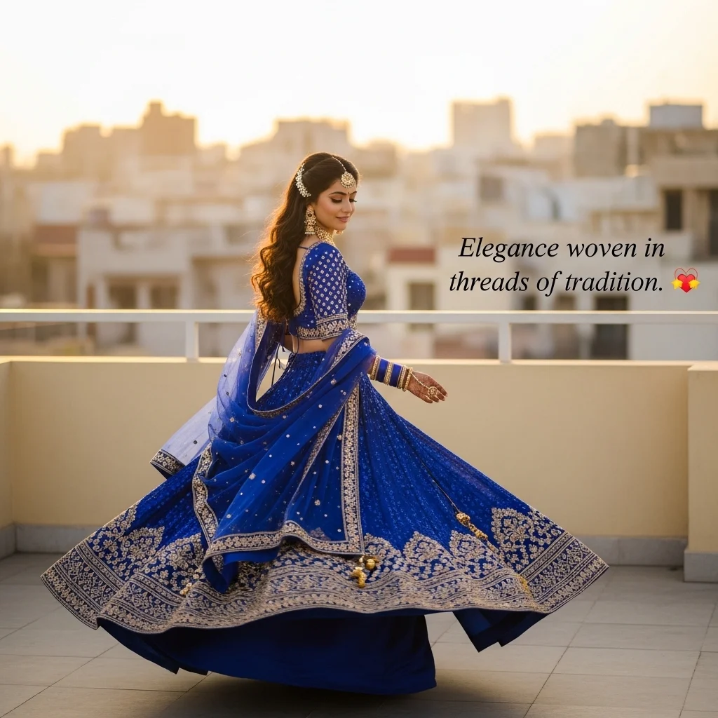 Inspirational Lehenga Captions for Instagram