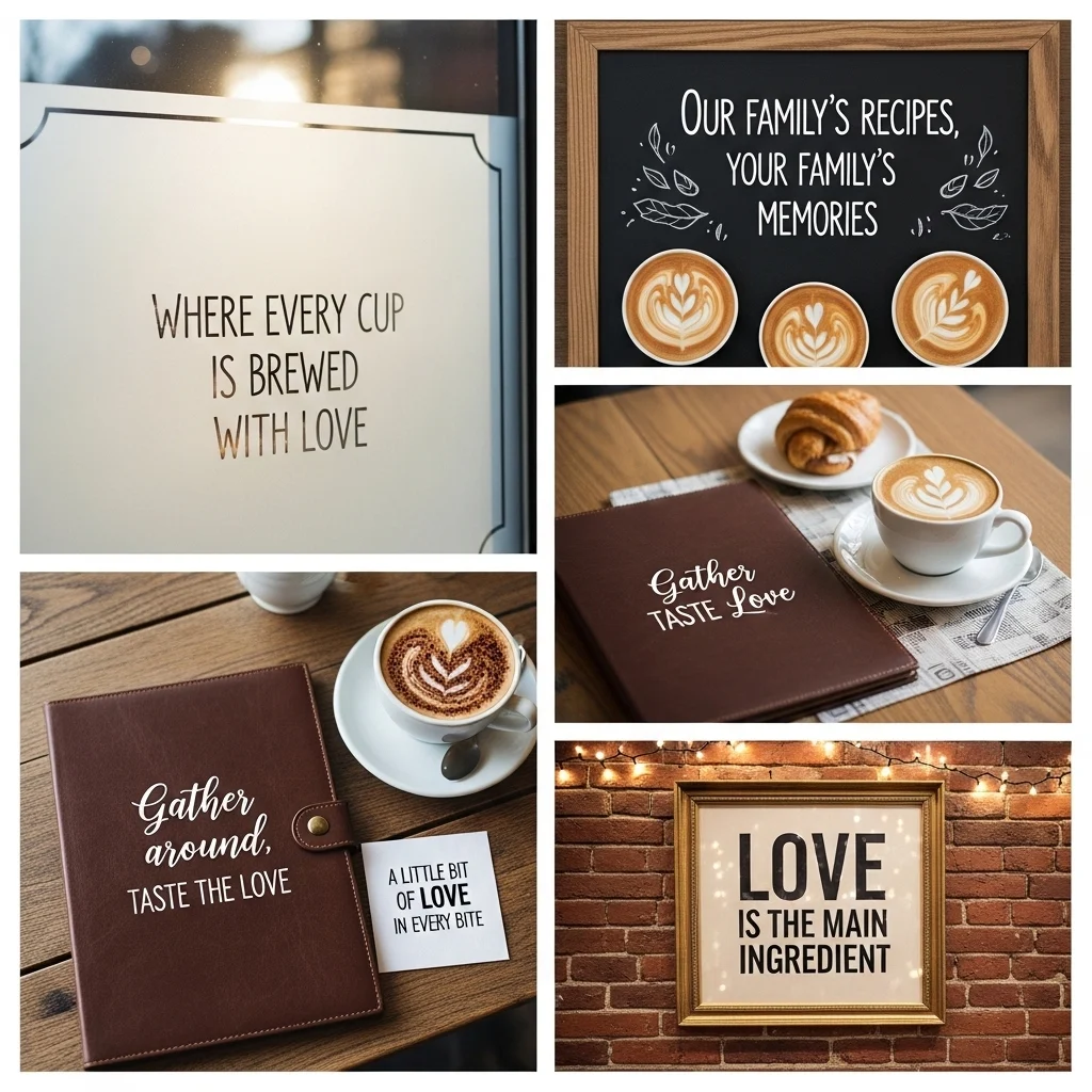 Love and Family Café Captions