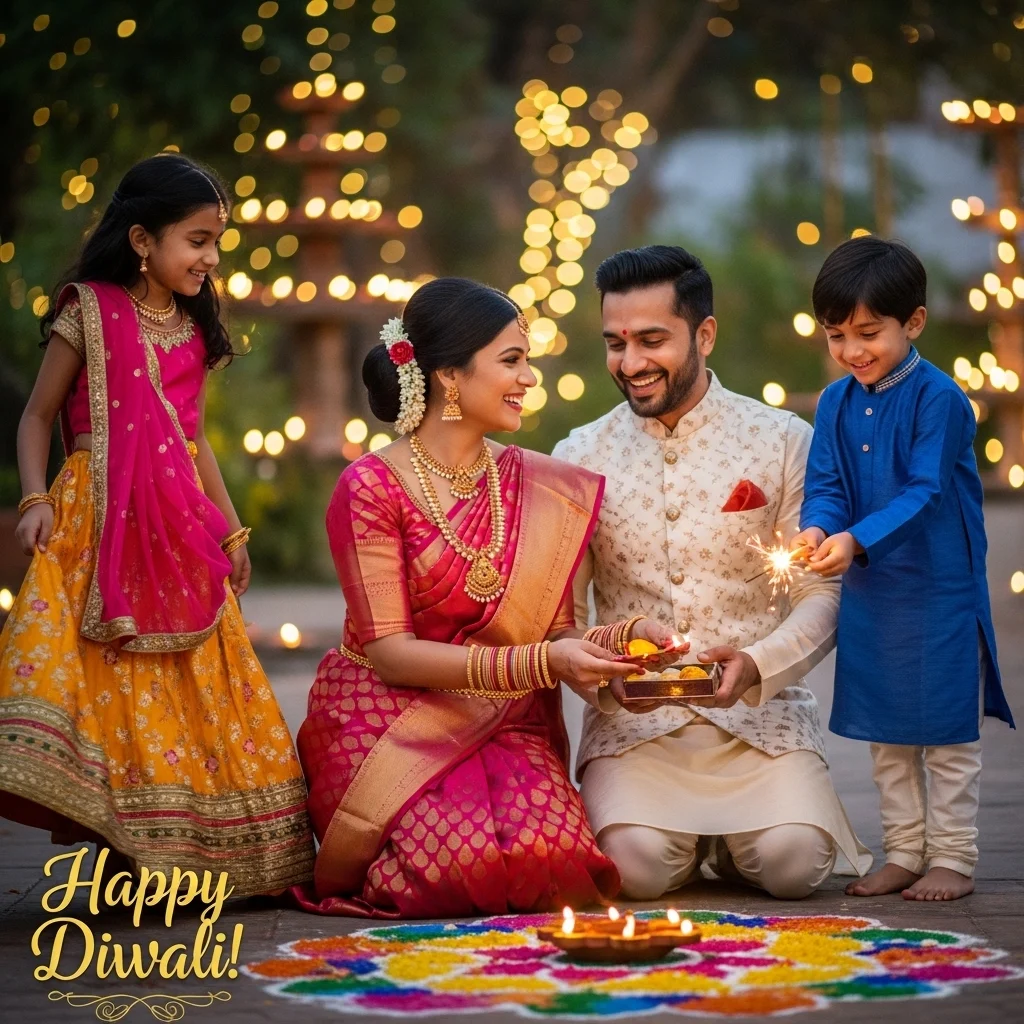 Love and Family Captions for Diwali Post