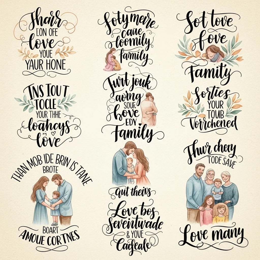 Love and Family Captions