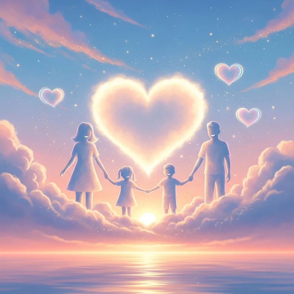 Love and Family Clouds Captions