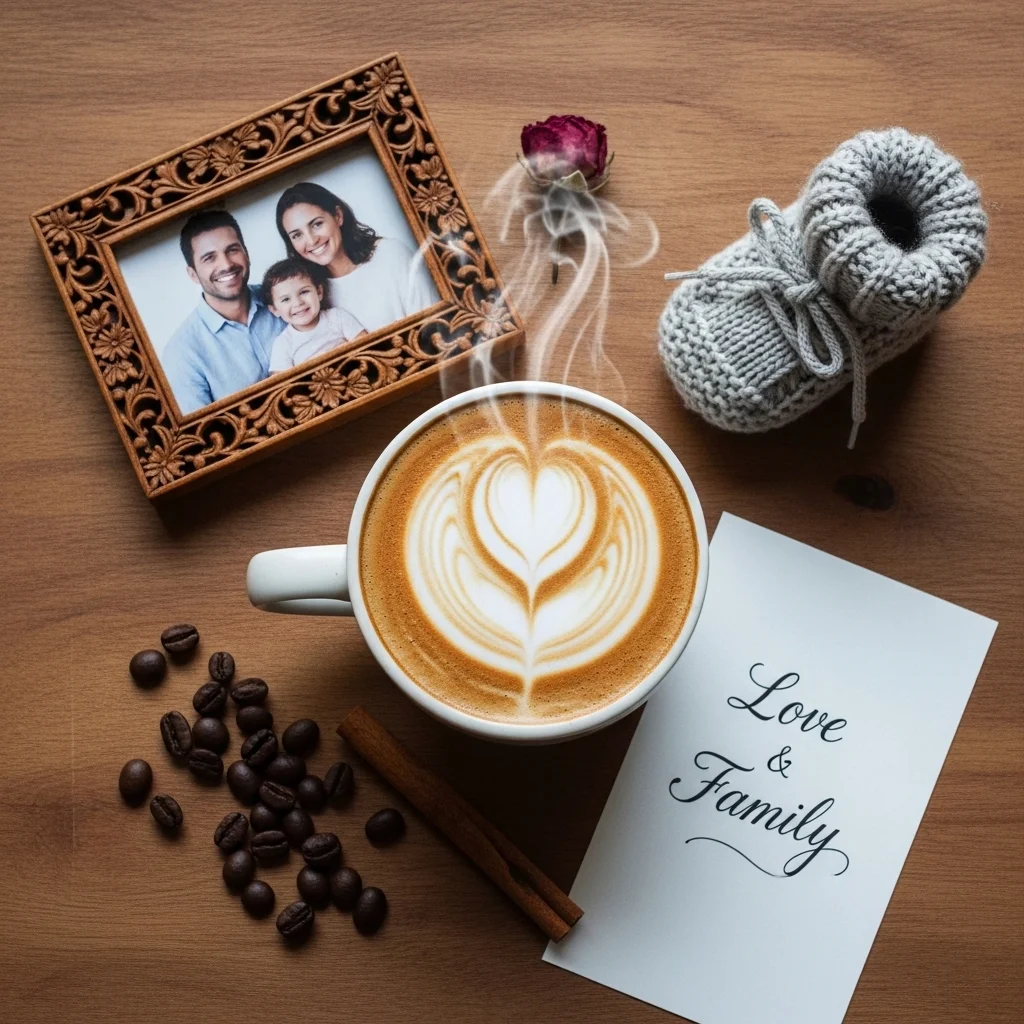 Love and Family Coffee Captions