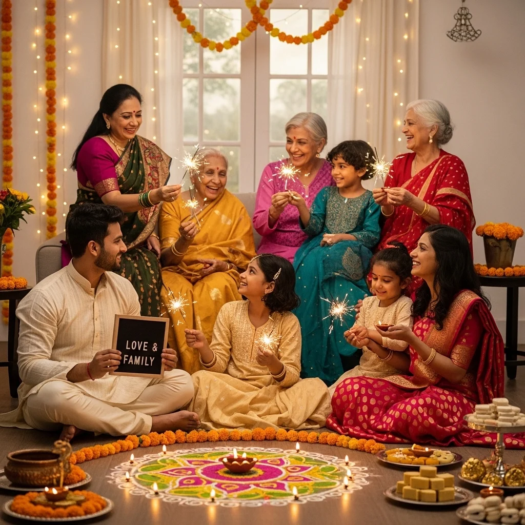 Love and Family Diwali Captions