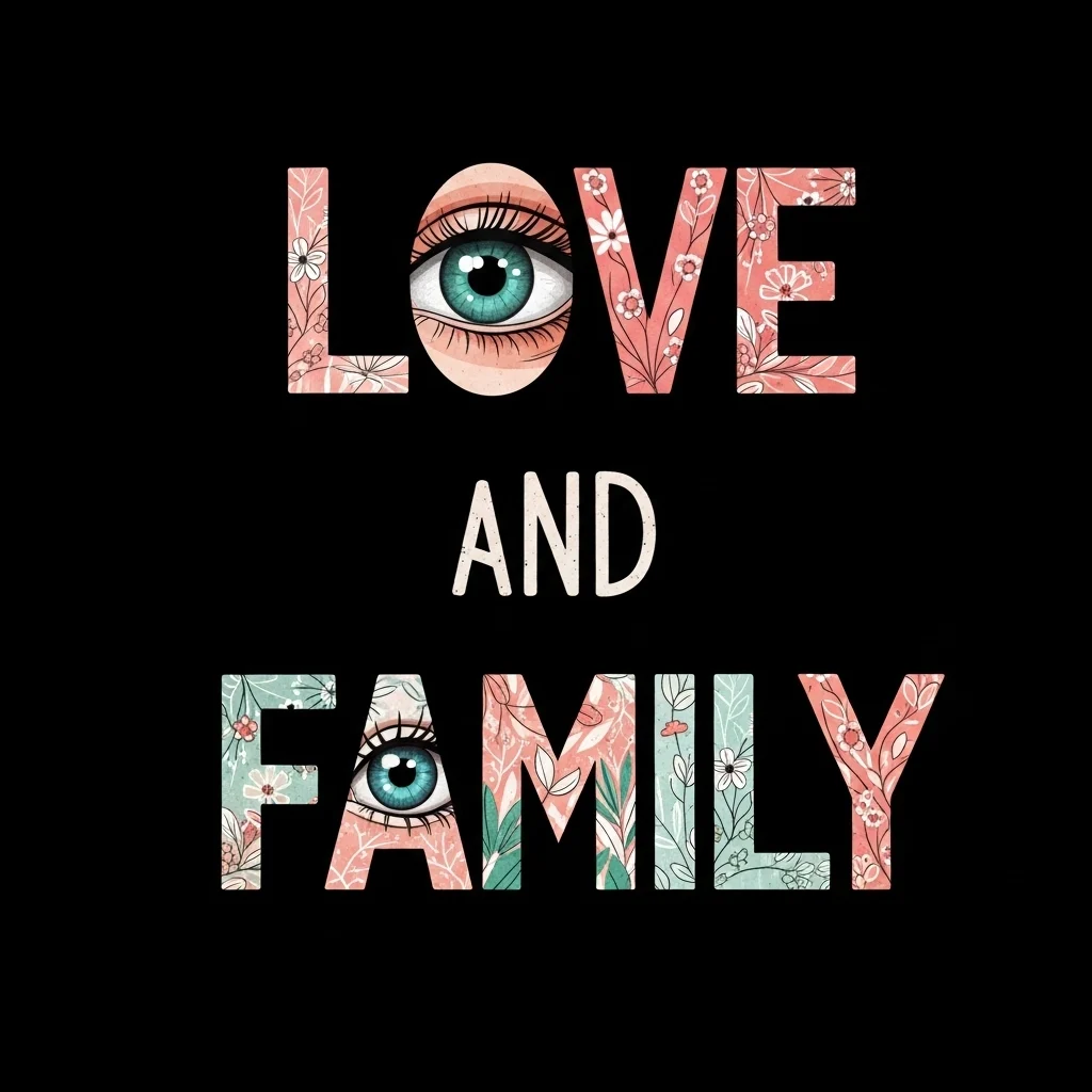 Love and Family Eye Captions