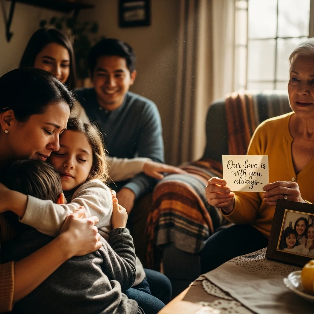 Love and Family Farewell Captions