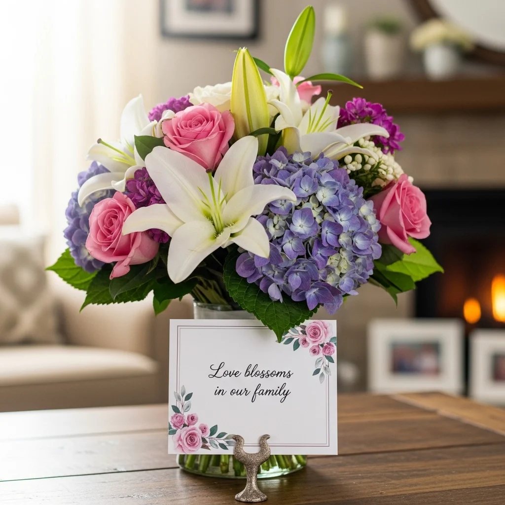 Love and Family Flower Captions