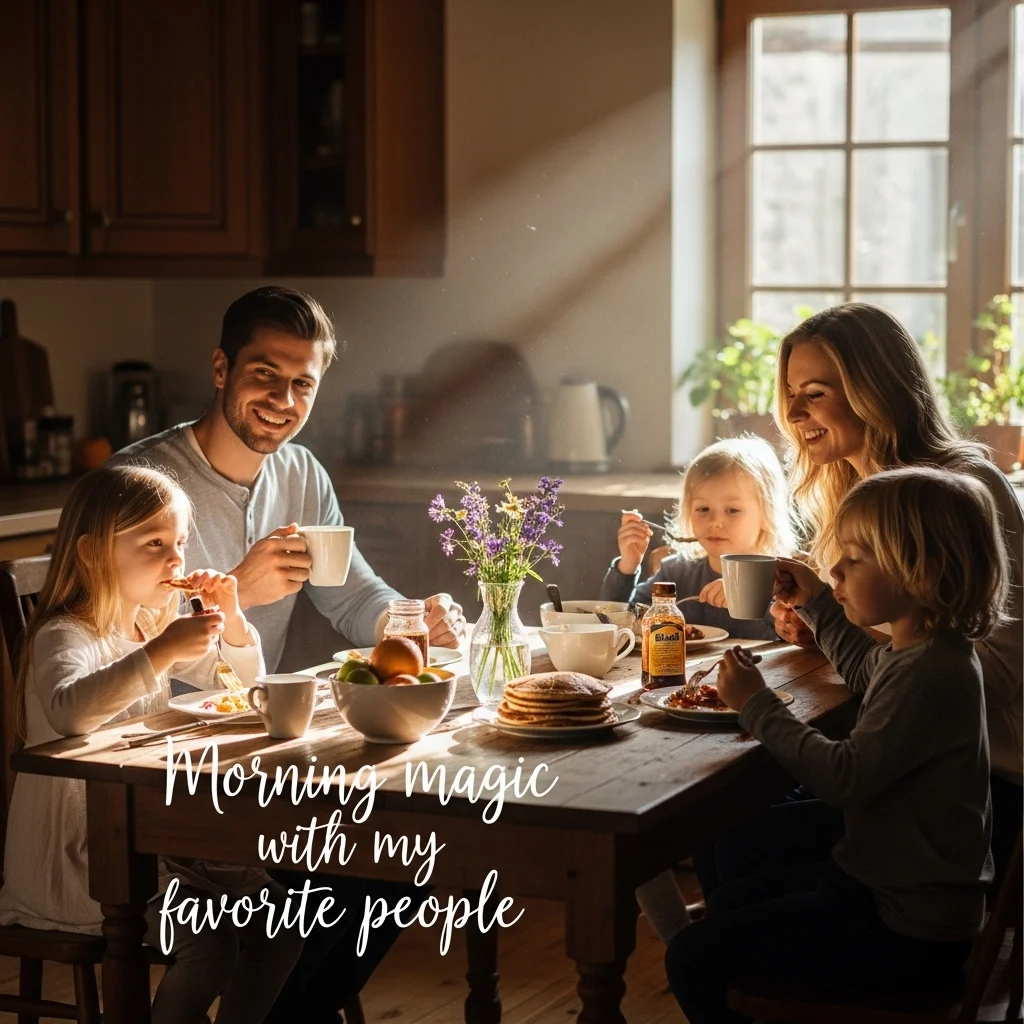 Love and Family Morning Captions