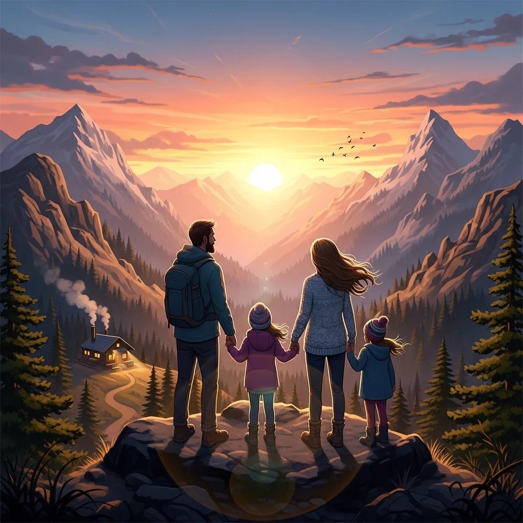 Love and Family Mountain Captions