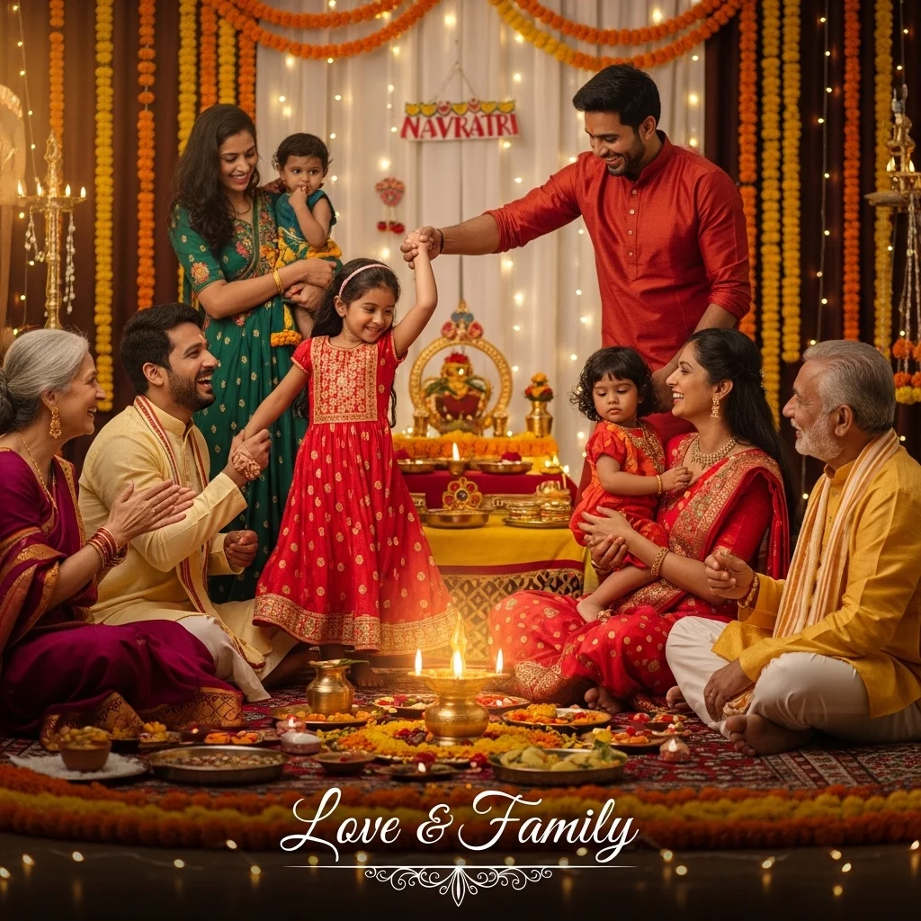 Love & Family Navratri Captions