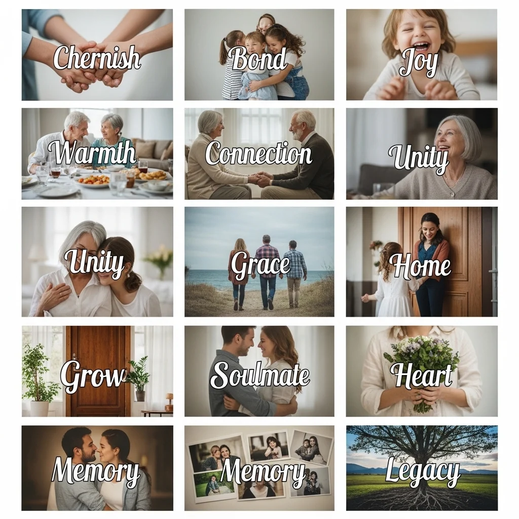 Love and Family One Word Captions