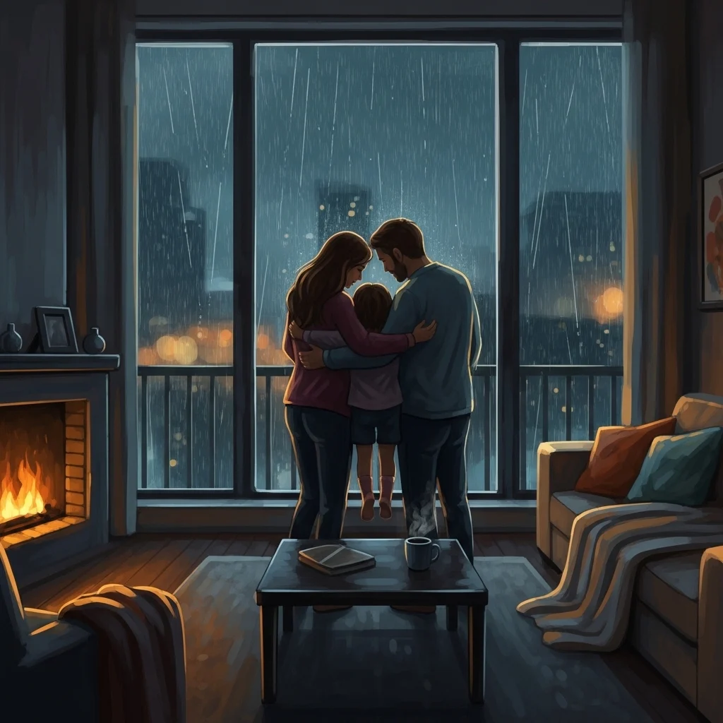 Love & Family Rain Captions