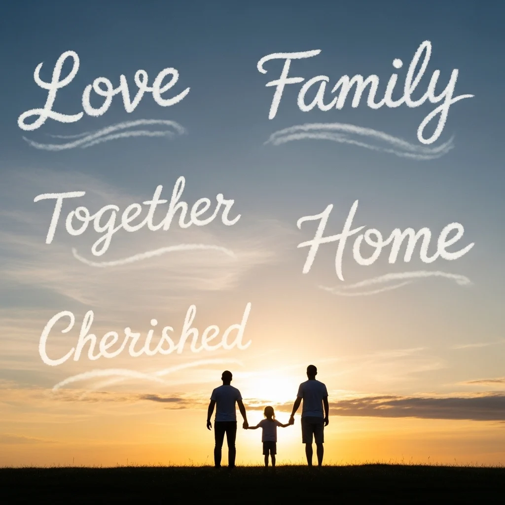 Love & Family Sky Captions