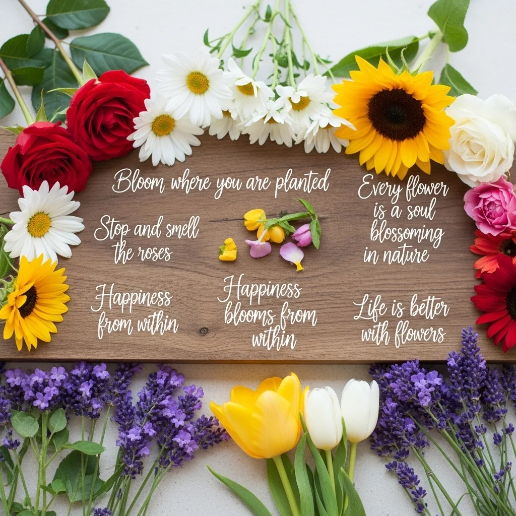 Short and Sweet Flower Captions