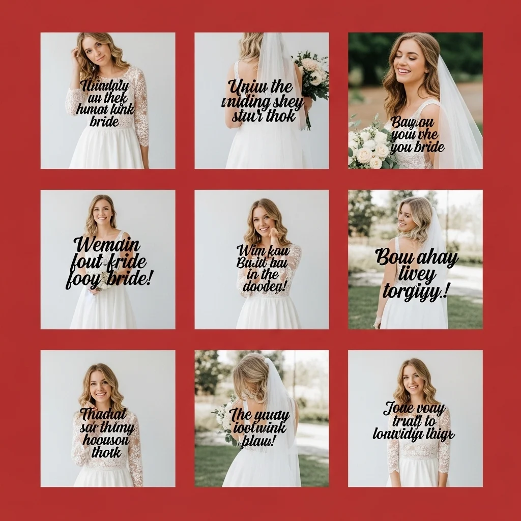 Short Bride Captions for Instagram
