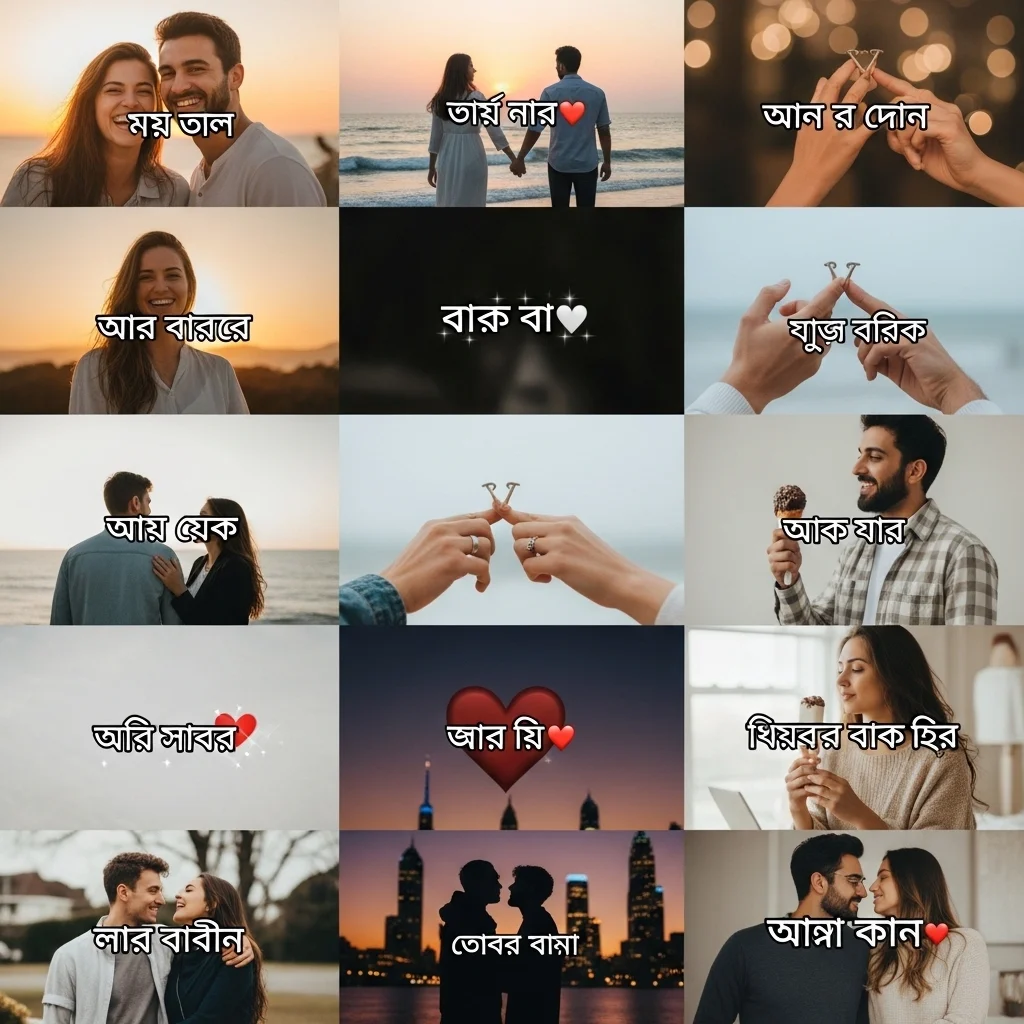 Short Love Captions Bengali (Perfect for Reels & Selfies)