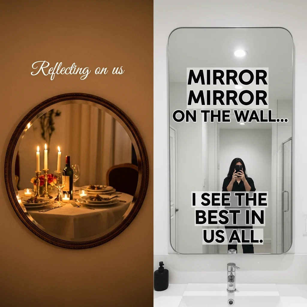Short Mirror Captions