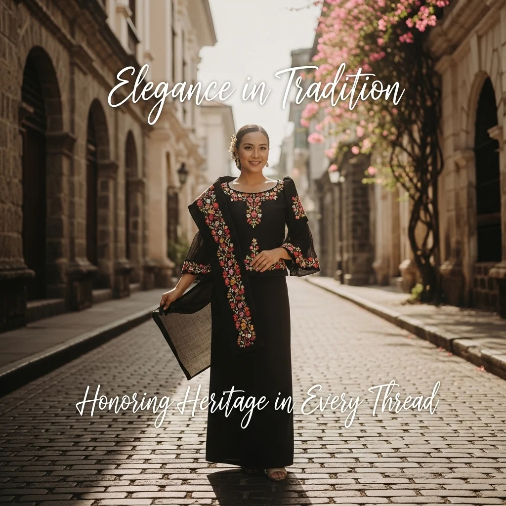 Traditional Outfit Black Captions for Instagram