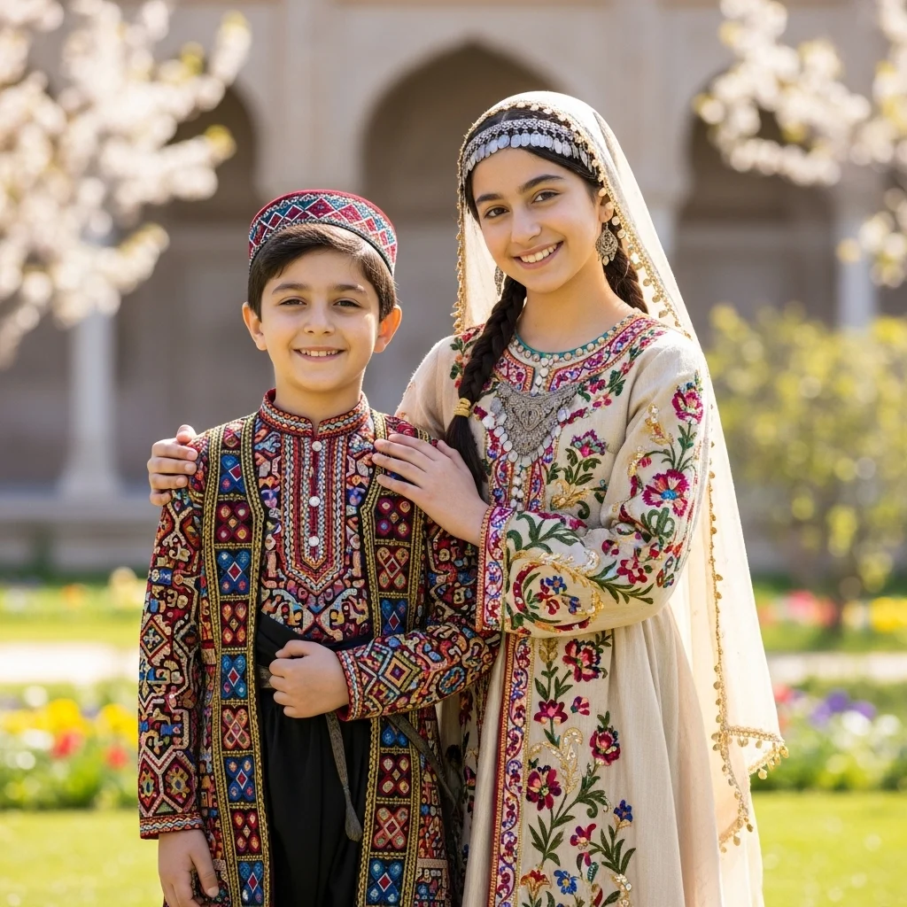 Traditional Outfit Brother and Sister Captions