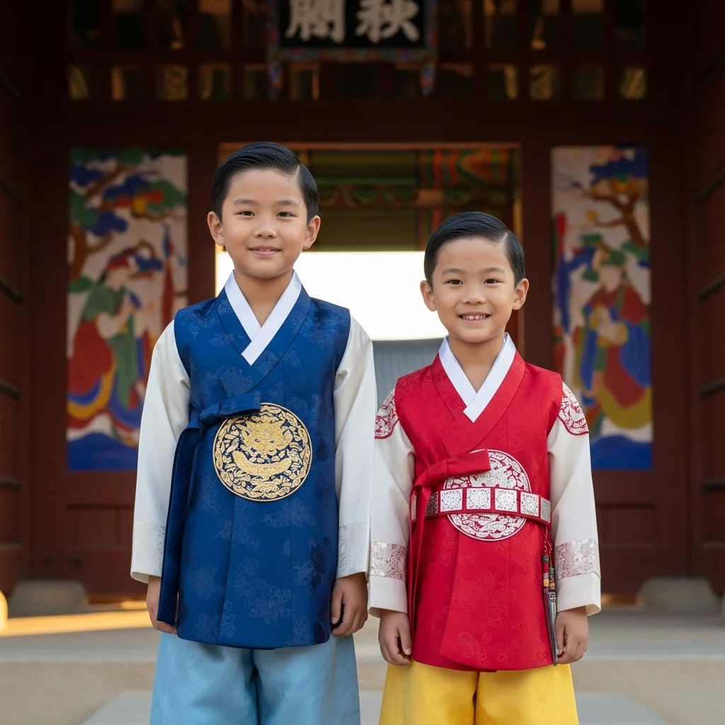 Traditional Outfit Brothers Captions