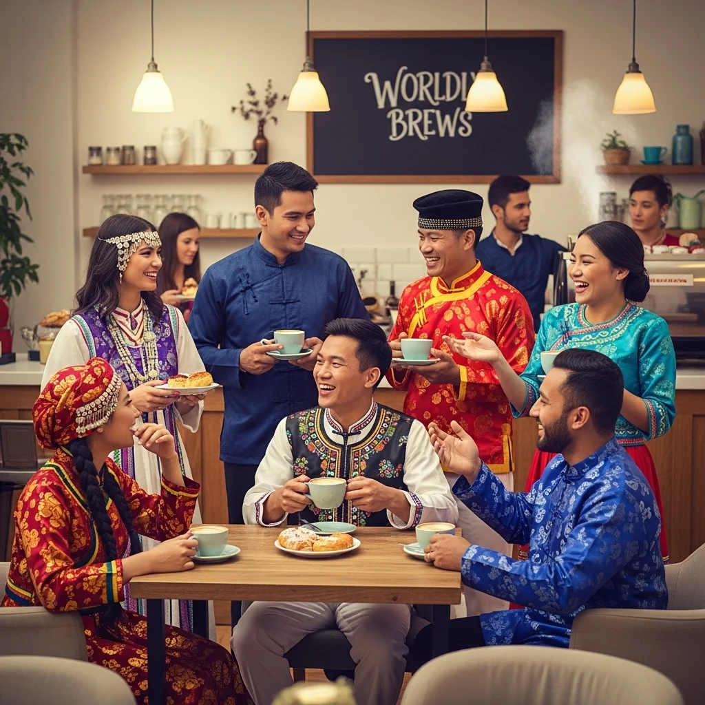 Traditional Outfit Café Captions