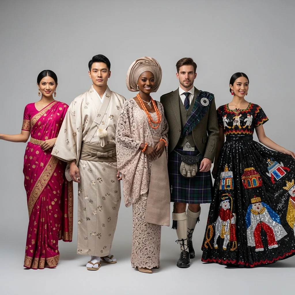 Traditional Outfit Captions