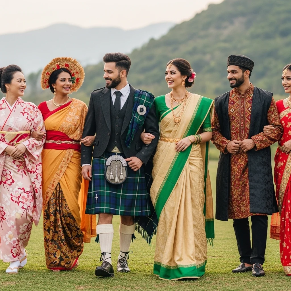 Traditional Outfit Captions