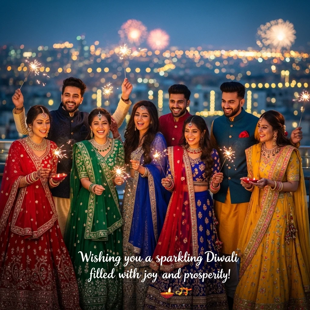 Traditional Outfit Captions for Diwali Post