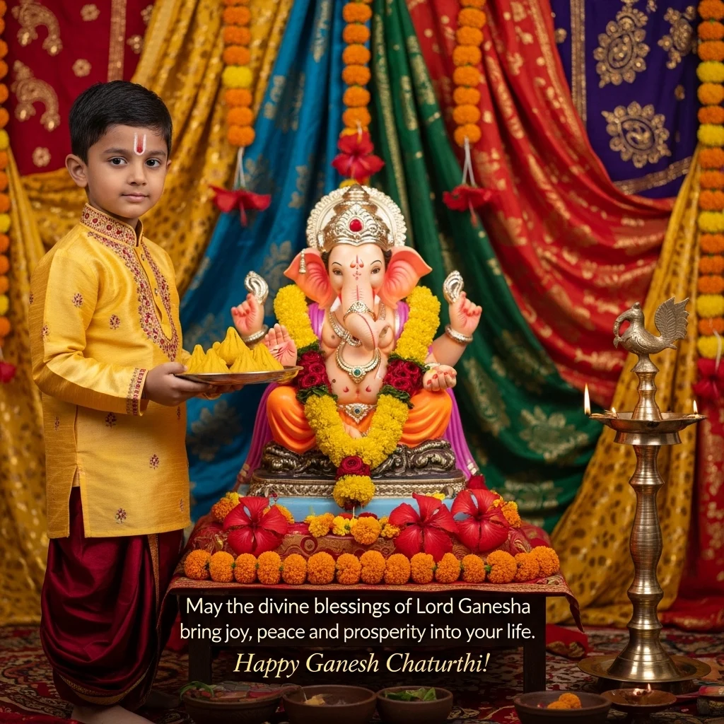 Traditional Outfit Ganpati Captions for Instagram