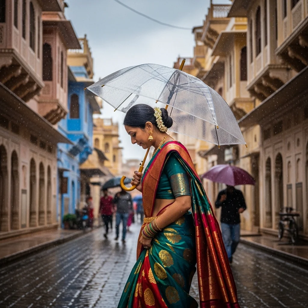 Traditional Outfit Monsoon Captions