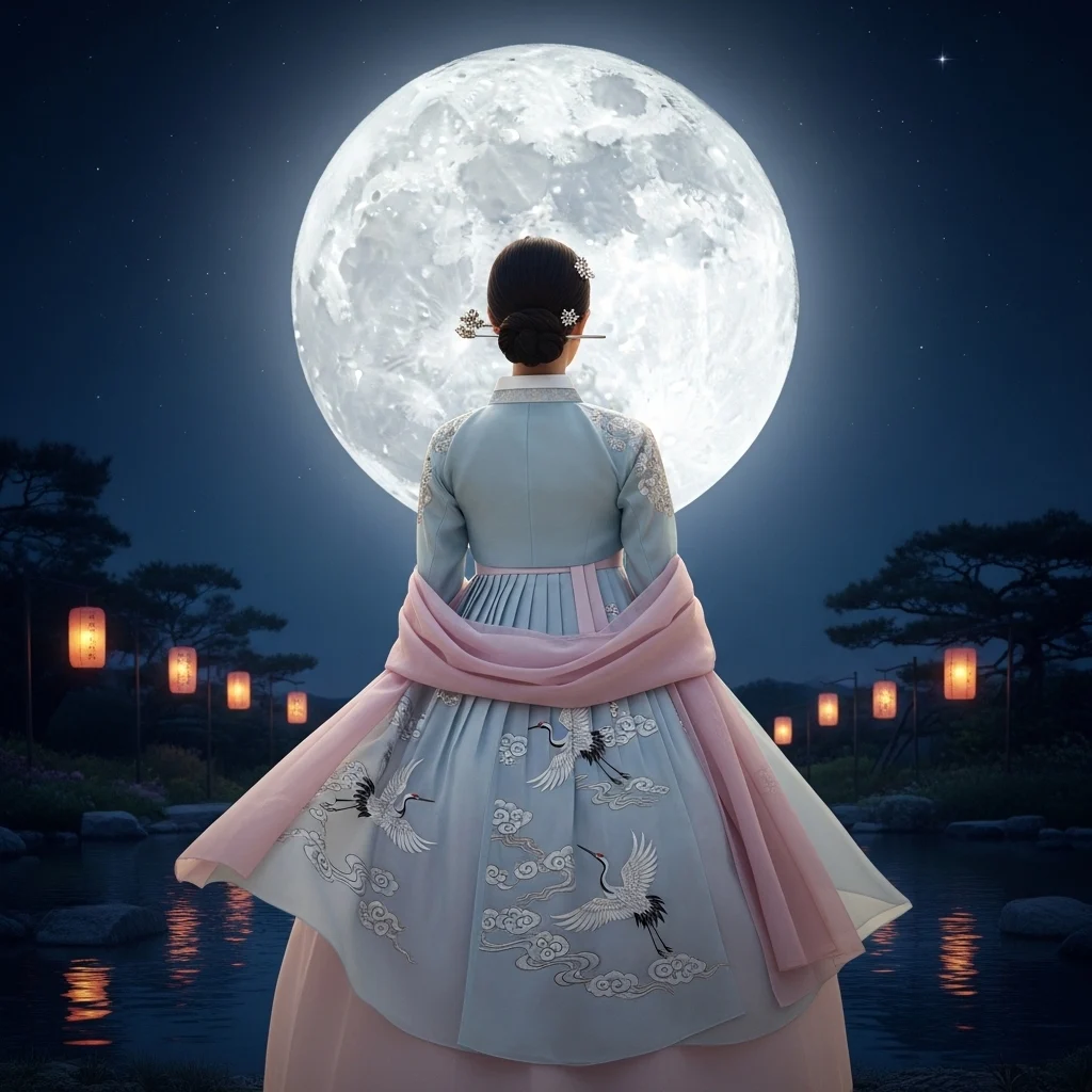 Traditional Outfit Moon Captions