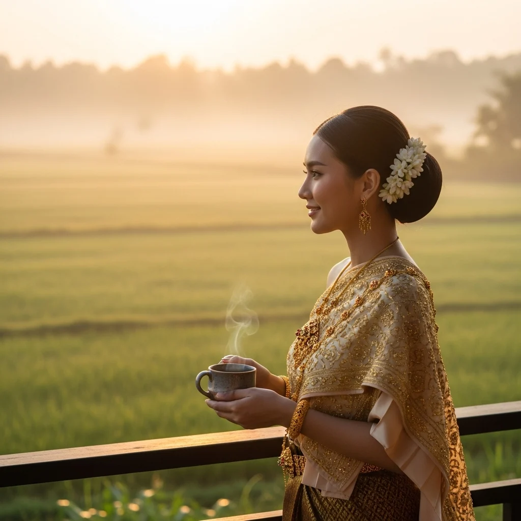 Traditional Outfit Morning Captions