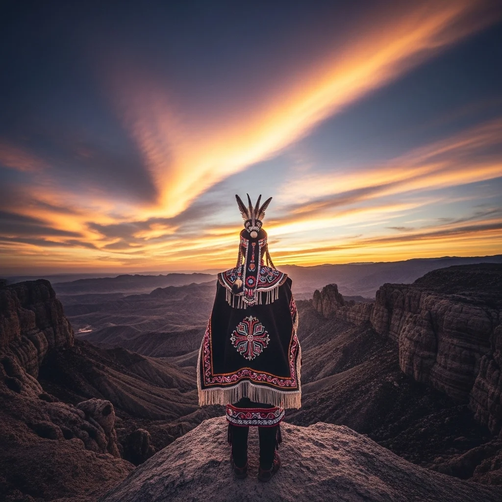 Traditional Outfit Sky Captions