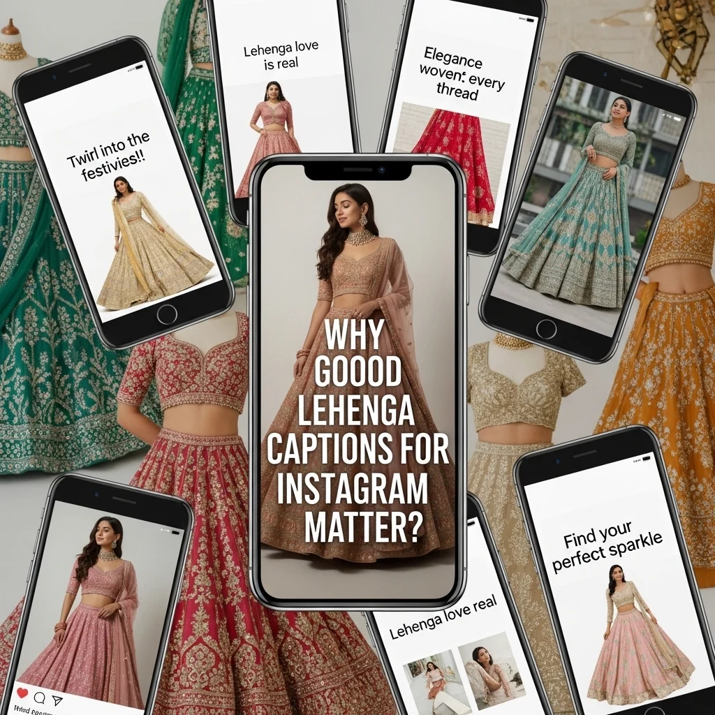 Why Good Lehenga Captions for Instagram Matter