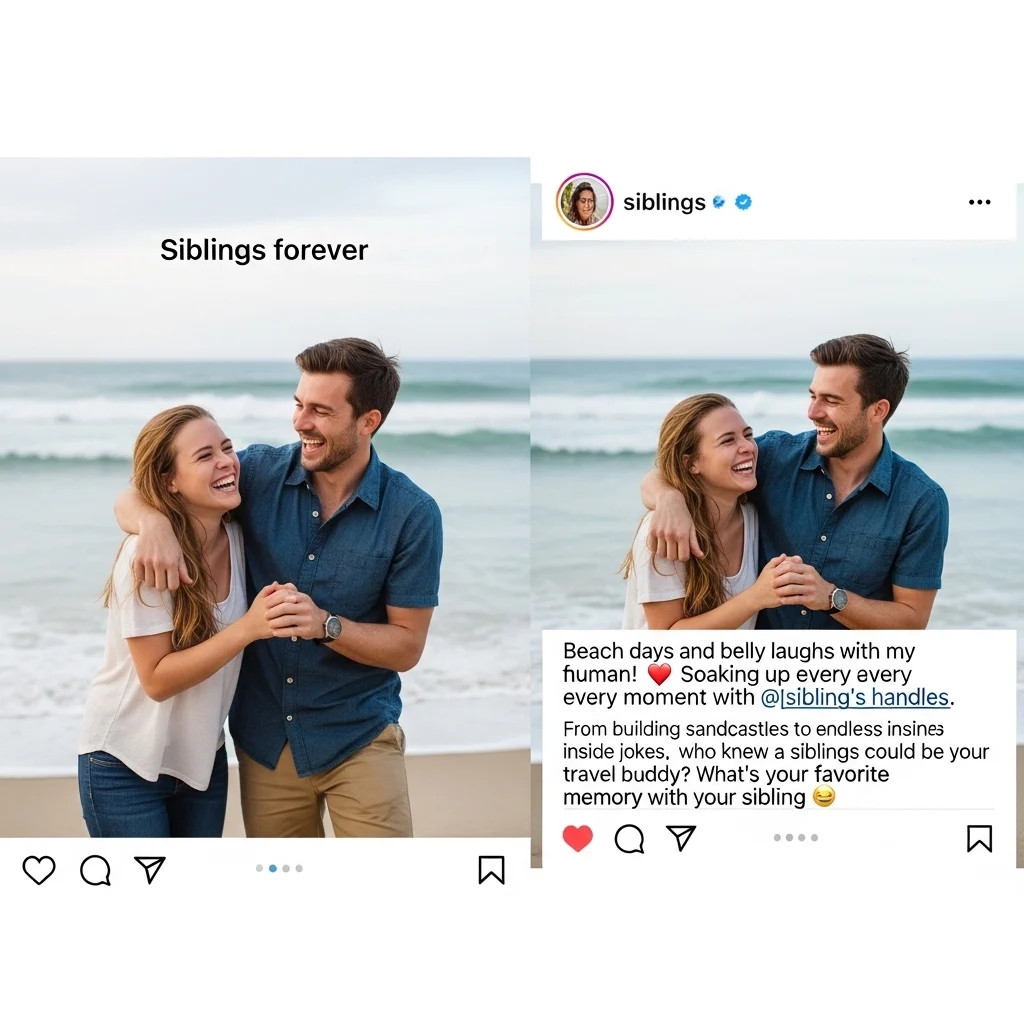 Why Instagram Captions Matter for Sibling Posts