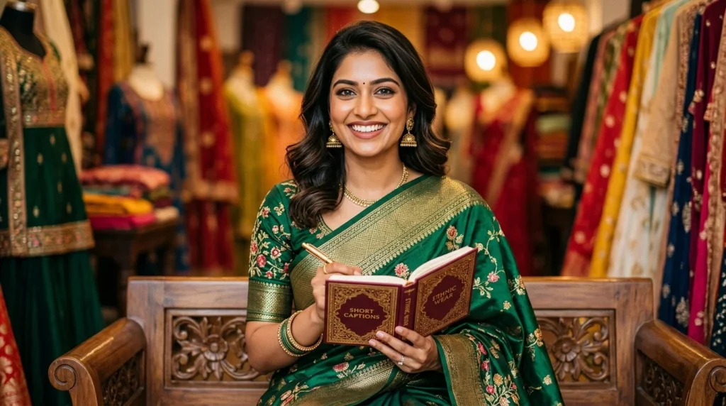 Aesthetic Captions for Ethnic Wear