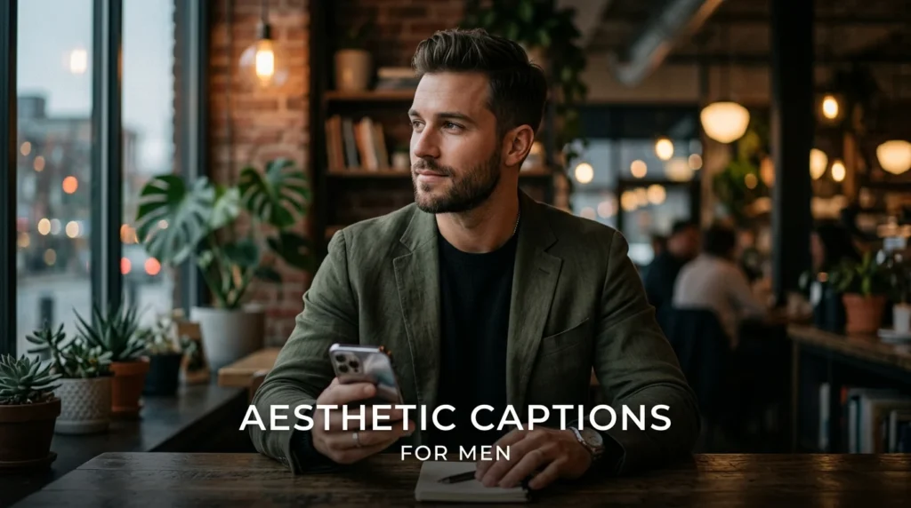 Aesthetic Captions for Men