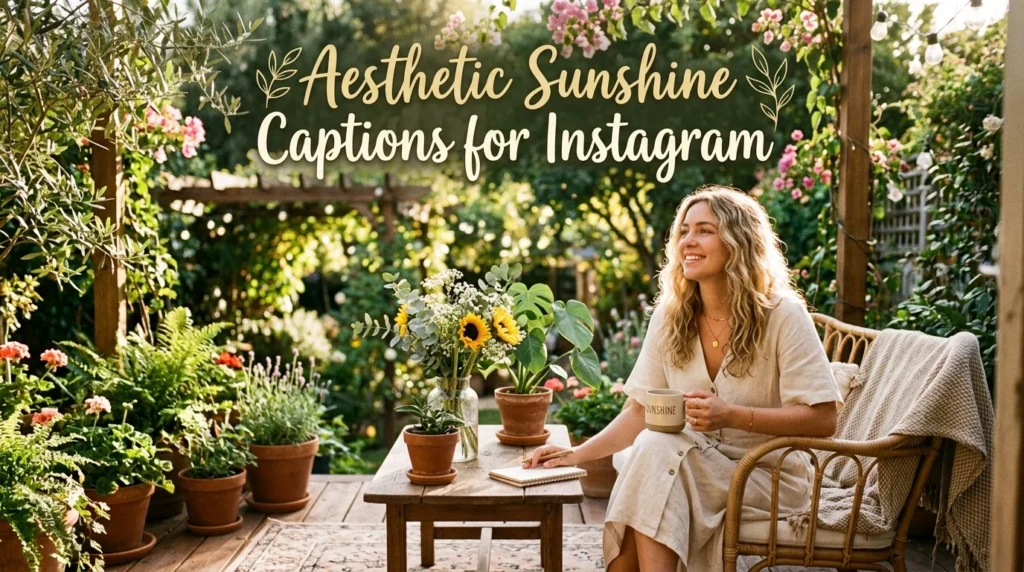 🌿 Aesthetic Sunshine Captions for Instagram