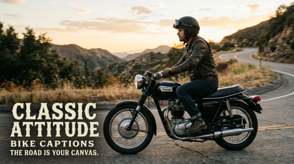 Classic Attitude Bike Captions