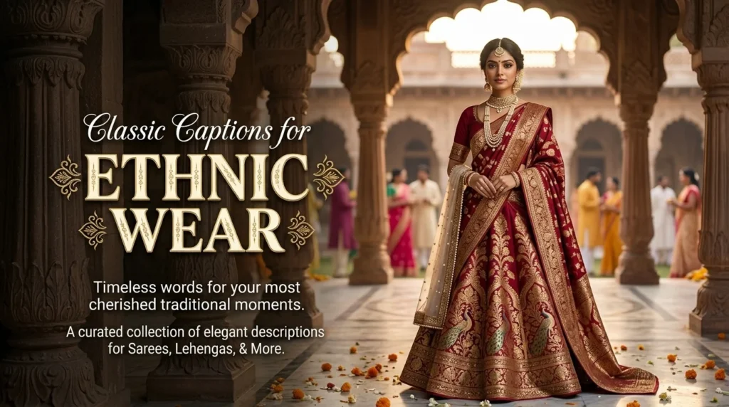 Classic Captions for Ethnic Wear