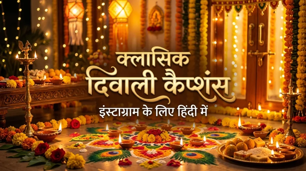 Classic Diwali Captions for Instagram in Hindi