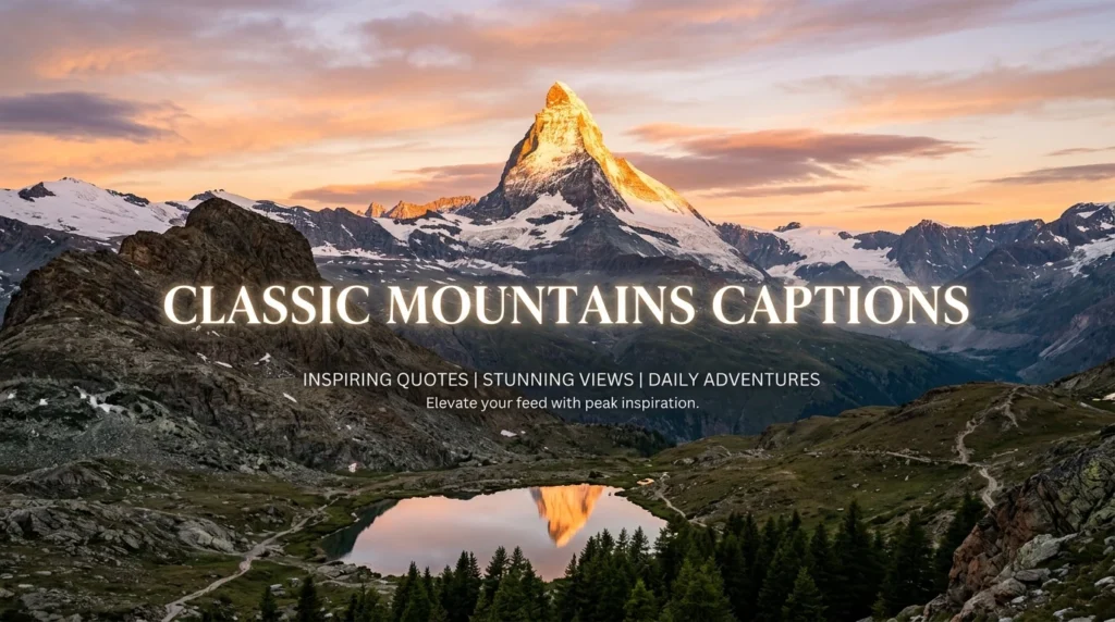 Classic Mountains Captions